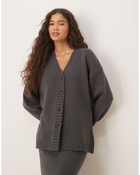 ASOS - Longline Waisted Cardigan - Lyst