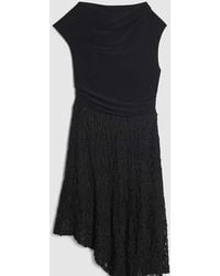 River Island - Lace Hybrid Drape Dress - Lyst