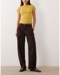 Abercrombie & Fitch - High Rise Barrel Fit Jeans - Lyst