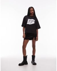 AllSaints - Amelie - t-shirt à logo froissé - Lyst