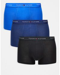 Tommy Hilfiger - Signature Cotton Essentials 3 Pack Trunks - Lyst