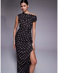 TFNC London - One Off Shoulder Maxi Dress - Lyst