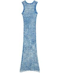 Desigual - Sequin Mesh Pareo Dress, Cotton - Lyst