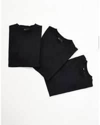 ASOS - Essentials 3 Pack Relaxed Crew Neck T-shirts - Lyst