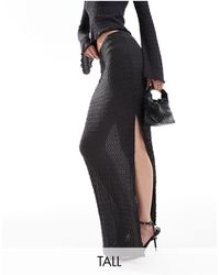 Vero Moda - Textured Jersey Maxi Skirt - Lyst