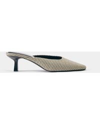 Pull&Bear - Karierte mules mit absatz - Lyst