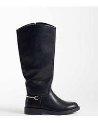SIMMI - Simmi London Wide Fit Garnet Knee Boots With Horse Bit Detail - Lyst
