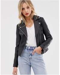 Barneys Originals Barney's Originals - Clara - Bikerjack Van Echt Leer - Zwart