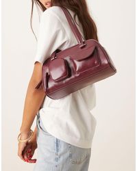 ASOS - Sac bowling à poches multiples - bordeaux - Lyst