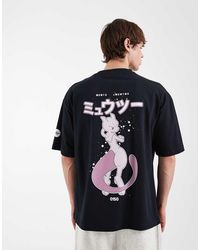 ASOS - Oversized Tee With Mewtwo Pokemon Print - Lyst