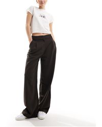Monki - High Waist Tailored Trousers - Lyst