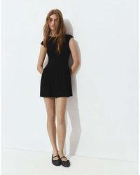 Pull&Bear - Short Gathered Dress - Lyst