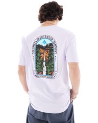 Columbia - Cavalry - t-shirt lilla con stampa trail sul retro - Lyst