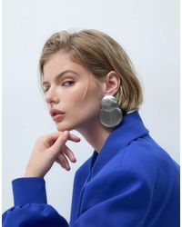 ASOS - Earrings With Double Drop Discs - Lyst