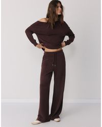 Stradivarius - Soft-Touch Palazzo Trousers - Lyst