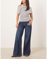 Mango - – annie – weite jeans aus reiner baumwolle - Lyst