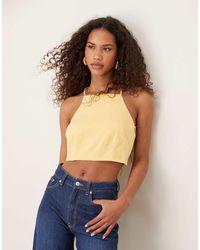NARRATED - Tie Back Detail Crop Top - Lyst