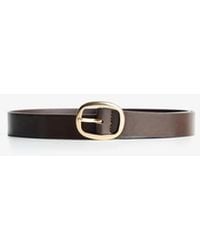 Bershka - Thin Faux Leather Belt - Lyst