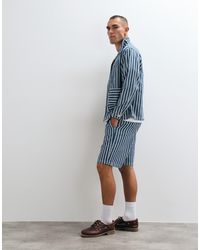BLKVIS - Source Striped Denim Shorts Co-ord - Lyst