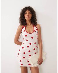 ASOS - Knitted Halter Mini Dress - Lyst