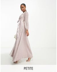 Frock and Frill - Bridesmaid Wrap Maxi Dress - Lyst