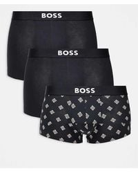 BOSS - Boss One Bodywear 3-Pack Front Icon Logo Trunks - Lyst