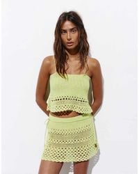 Pull&Bear - Crochet Strappy Top - Lyst