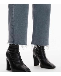 TOPSHOP - Botas Negras De Tacón Alto Con Puntera Fina Orry De Wide Fit - Lyst