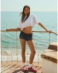 Bershka - Denim Mini Shorts - Lyst