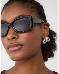 Stradivarius - – rechteckige sonnenbrille - Lyst