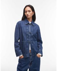 ARKET - Clean Utility Denim Overshirt - Lyst