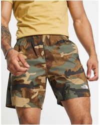 north face shorts camo