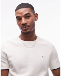Tommy Hilfiger - Tipped Knitted T-shirt - Lyst