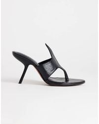 TOPSHOP - Nora Angular High Heeled Mule Sandal - Lyst