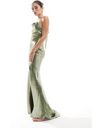 True Decadence - Cowl-Neck Slip Maxi Dress - Lyst