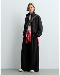 Oysho - Modal Piqué Wide-Leg Trousers - Lyst