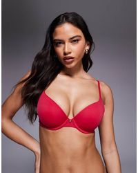 ASOS - Moulded T-shirt Bra With Charm Detail And Embossed Straps - Lyst