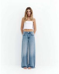 Pull&Bear - Petite - jean ample oversize - indigo - Lyst