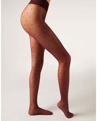Calzedonia - Sheer Polka Dot Tights - Lyst