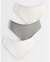 Cotton On - 3 Pack Pointelle Cheeky Brief - Lyst