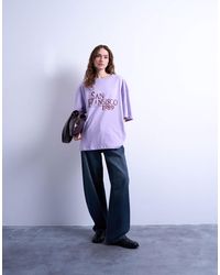 TOPSHOP - Graphic San Francisco Oversized Tee - Lyst