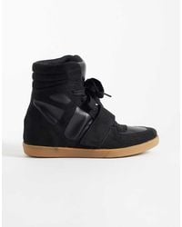 ASOS - Damson Concealed Wedge Trainers - Lyst