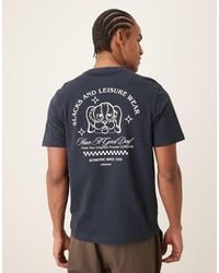 Farah - Byron Short Sleeve Graphic T-shirt With Back Print - Lyst