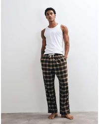 Hollister - baggy Flannel Pyjama Bottoms - Lyst