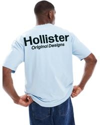Hollister - Boxy Tech Logo Back Detail T-shirt - Lyst