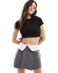 Tommy Hilfiger - – kurzes, geripptes top - Lyst