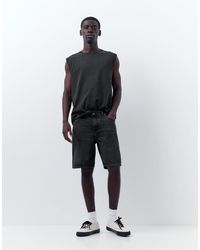 Pull&Bear - Standaard Denim Bermudashorts - Lyst