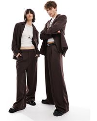 Collusion - Unisex - ultimate - pantaloni da abito marrone scuro - Lyst