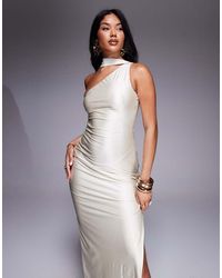 Oh Polly - Sheril Scarf Neck Maxi Dress - Lyst