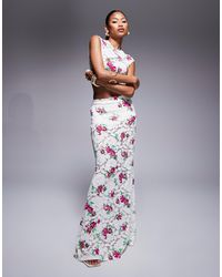 AFRM - Crochet Lace Maxi Skirt - Lyst